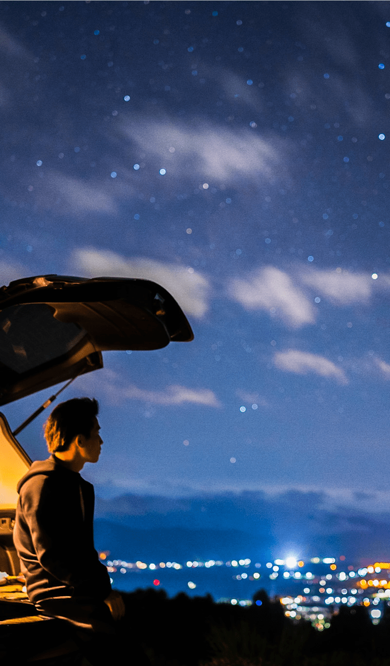 磐梯高原・絶景の猪苗代スキー場RVパークから見える星空